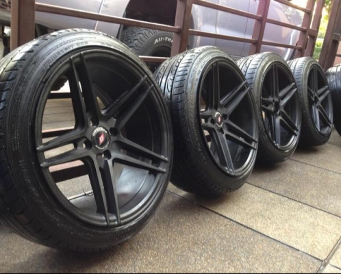 ล้อ Vossen ขอบ17 สภาพดี ไม่มีซ่อม 4รู100 หน้า 7.5 นิ้ว ET40 หลัง 8.5 นิ้ว ET35 พร้อมยาง Dunlop 205 45 17 ปลายปี14 ดอกเต็ม ใช้ยาว ราคาไม่แพง