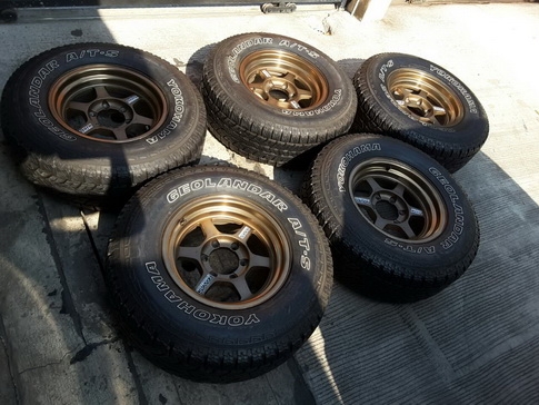 TE37x + Yokohama AT 265/70/16 ปลายปี12 สวยๆ 1ชุด 5วง