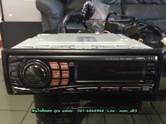 ขาย Alpine DVA-9861E 24BIT DVD-RW VCD MP3-RW CD-RW ปรีเอาท์ 3 ชุด Video out 1 ชุด Optical 1 ช่อง HDD 1 ช่อง หน้าสีส้ม เครื่องศูนย์ m-tech