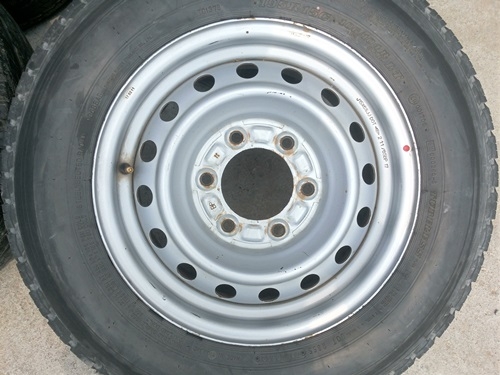 ขายล้อกะทะ15 6รู ยาง195R15   4 ล้อ4000