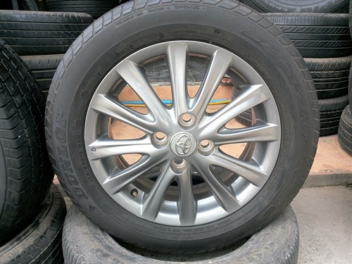 ขายล้อTOYOTA VIOS12 ก้าน(สีกัล) ยางปี 14 4 ล้อ