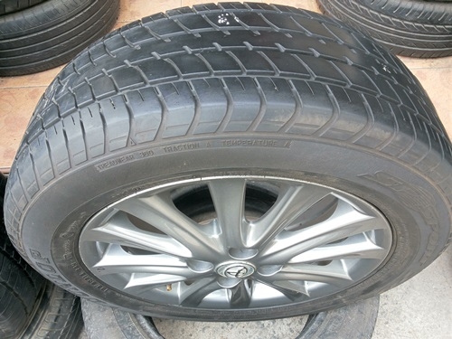 ขายล้อTOYOTA VIOS12 ก้าน(สีกัล) ยางปี 14 4 ล้อ