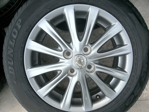 ขายล้อTOYOTA VIOS12 ก้าน(สีกัล) ยางปี 14 4 ล้อ