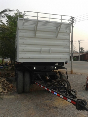 ขายหางพ่วงดั้ม3เพลา ดั้มสามมิตรปี56 ยาง80-\% หางสวยมากๆ