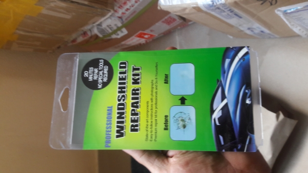 ชุดซ่อมกระจกกันร้าว โดนหินดีดใส่เป็นหลุม