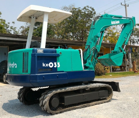 KUBOTA KX-033 เครื่อง 4สูบ สภาพสวยมาก ราคาถูก เก่าญี่ปุ่น พร้อมใช้งาน โทร.090-986-2521 อ๊อบ