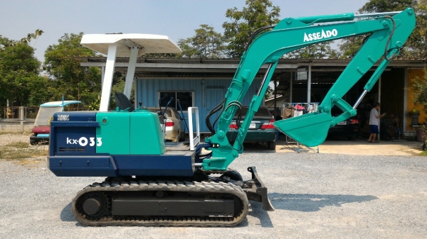 KUBOTA KX-033 เครื่อง 4สูบ สภาพสวยมาก ราคาถูก เก่าญี่ปุ่น พร้อมใช้งาน โทร.090-986-2521 อ๊อบ