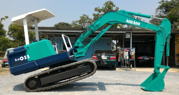 KUBOTA KX-033 เครื่อง 4สูบ สภาพสวยมาก ราคาถูก เก่าญี่ปุ่น พร้อมใช้งาน โทร.090-986-2521 อ๊อบ