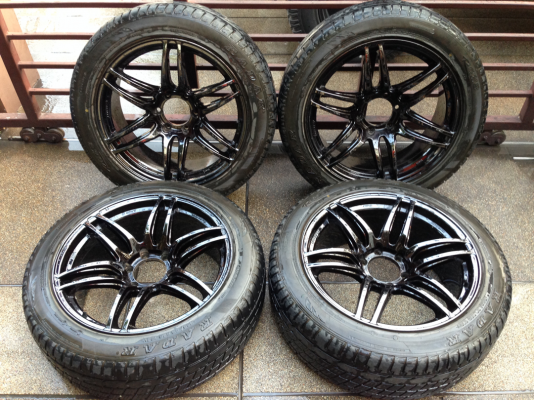 ล้อ MR II ขอบ20 กว้าง 9นิ้ว ET20 สภาพสวย95\% ไม่มีซ่อม พร้อมยางปี14 ดอกเต็ม ใช้กันยาว ราคาเร้าใจ