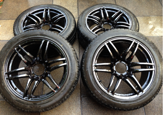 ล้อ MR II ขอบ20 กว้าง 9นิ้ว ET20 สภาพสวย95\% ไม่มีซ่อม พร้อมยางปี14 ดอกเต็ม ใช้กันยาว ราคาเร้าใจ