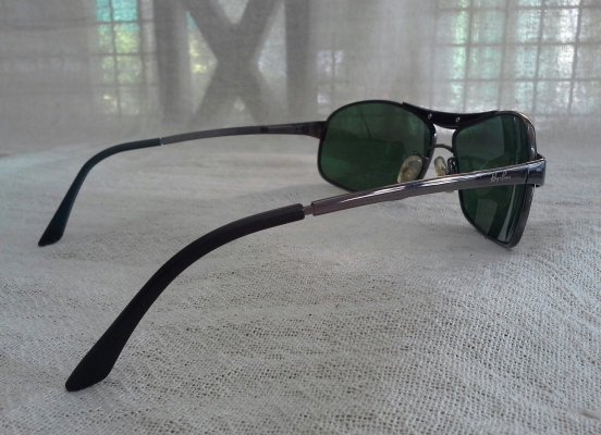 แว่นตา เรย์-แบน ตัวแท้!  Ray-Ban Gunmetal made in Italy
