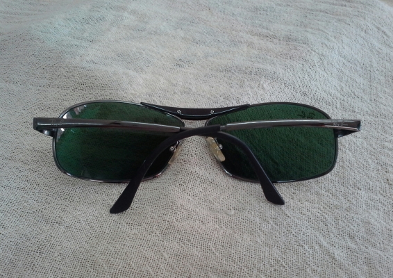 แว่นตา เรย์-แบน ตัวแท้!  Ray-Ban Gunmetal made in Italy