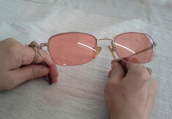 แว่นตาฮาล์ฟริมเลส/ไททาเนียมบริสุทธิ์  Jean Pucci made in Japan (ไซซ์หล่อ!)