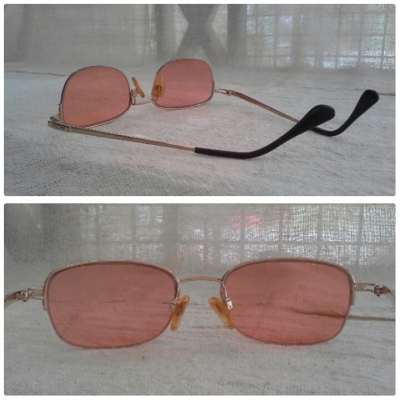 แว่นตาฮาล์ฟริมเลส/ไททาเนียมบริสุทธิ์  Jean Pucci made in Japan (ไซซ์หล่อ!)