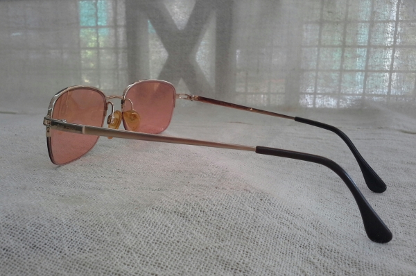 แว่นตาฮาล์ฟริมเลส/ไททาเนียมบริสุทธิ์  Jean Pucci made in Japan (ไซซ์หล่อ!)