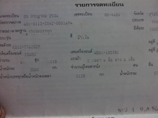 ฝากขาย รถ6ล้อดั้ม KS 110 แรง  ขอขอบคุณผู้ซื้อและ ทีมงาน TRUCK 2 HAND ครับ