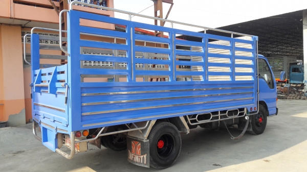 Isuzu Nkr66Lx5T เครื่อง 4HF-120 แรงม้า กระบะสแตนแหลส กว้าง 2.00 ม. ยาว 4.50 ม. ทะเบียนพร้อมโอน