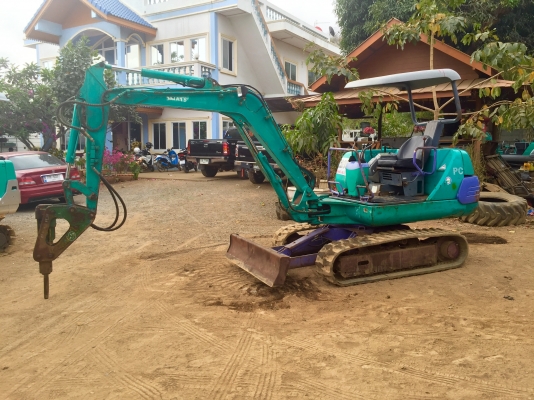 KOMATSU 20-7E  ขนาดPC-20 <หัวกระแทกพร้อม> คอลโทนนำ้มัน(มีVDOชม)รถเก่านอกมีเอกสารพร้อม☎️ติดต่อ 085-5632278