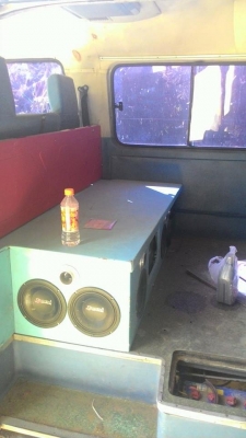 รถตู้ เครื่องเสียง ISUZU BUDDY เครื่อง เจ ออโต้ ติดแก๊ส เครื่องเสียง