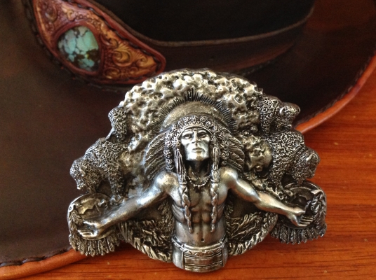 ขายหัวเข็มขัดอินเดี่ยน ปี 1981 Vintage U.S.A.