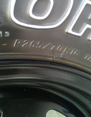 ขายยางAll265/70/16พร้อมล้อลายBreadley V2