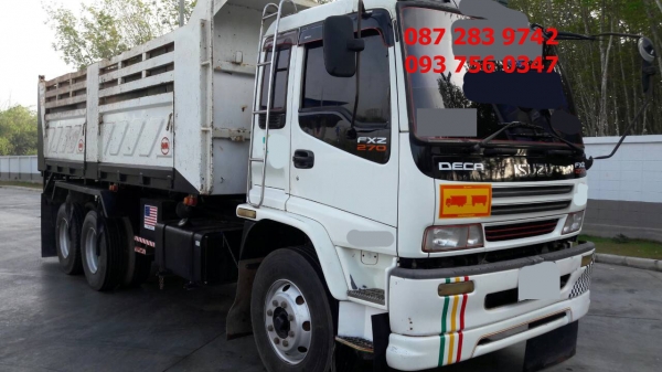 ขายรถดั้มพ์ 10 ล้อ 2 คาน มีระบบลากจูง ISUZU DEGA 270 แรงม้า