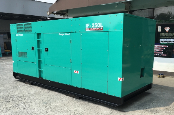 เครื่องปั่นไฟHINO IF 250 Kva.รับประกัน 12 เดือน เครื่องปั่นไฟHINO IF 250 Kva.รับประกัน 12 เดือน