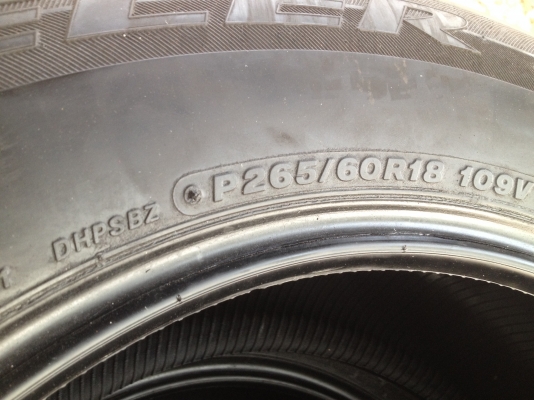 ขายยาง BRIDGESTONE ECOPIA 265 60 18 ปลายปี 12 ดอกลึกๆ ขายยาง BRIDGESTONE ECOPIA 265 60 18 ปลายปี 12 ดอกลึกๆ