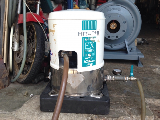 ขายปั้มน้ำอัตโนมัติ Hitachi 100W ถังสแตนเลส สภาพสวย วิ่งนิ่ม ตรวจเช็คแรงดันเรียบร้อย ไม่มีรั่วซึม พร้อมใช้งาน