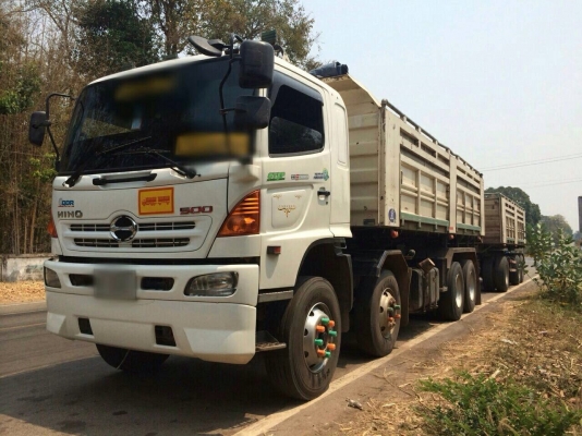 ขายด่วน  รถสิบล้อดั้มพ์พ่วงแม่ลูก  hino  380แรง  ปี53  สภาพดีมาก  พร้อมใช้งาน  เอกสารพร้อม