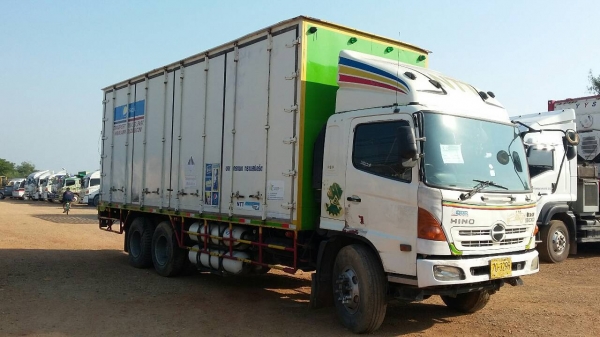 ขายสด-ผ่อน รถ10 ล้อตู้แห้ง 10 บาน HINO/ FL1J/212 แรงม้า/ติด NGV แท้โรงงาน