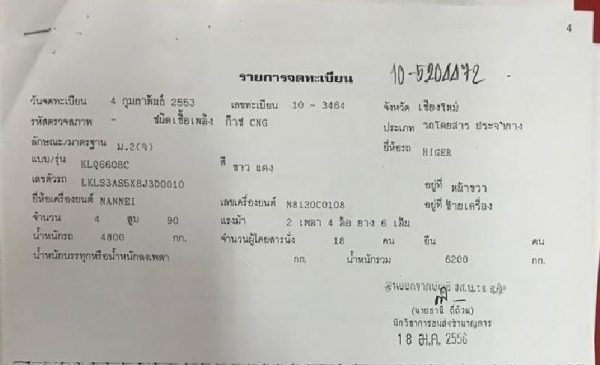 รถมินิบัส 18 ที่นั่ง/ยี่ห้อ HIGER/ติด NGV 4 ถัง/เบาะกำมะหยี่/แอร์แขวน/ยาว 6 เมตร