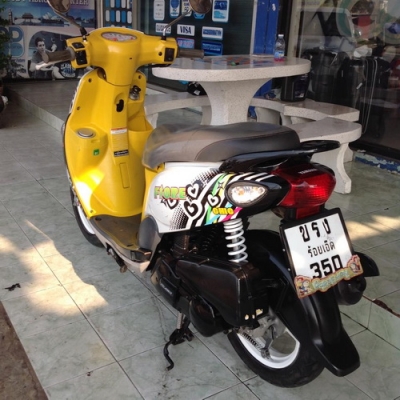 Yamaha Fiore ลายใหม่ล่าสุด รถปี55 หัวฉีดประหยัดน้ำมัน ราคาถูกครับ