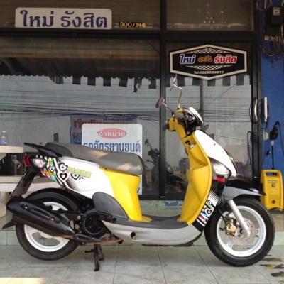 Yamaha Fiore ลายใหม่ล่าสุด รถปี55 หัวฉีดประหยัดน้ำมัน ราคาถูกครับ