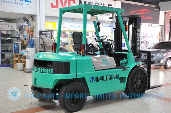 ขายรถโฟล์คลิฟท์มือสอง MITSUBISHI รุ่น FD35-00409 ราคา 430,000 บาท นำเข้าจากประเทศญี่ปุ่น 100\% ไม่เคยใช้งานในประเทศไทย