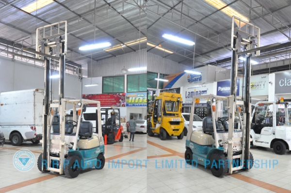 ขายรถโฟล์คลิฟท์มือสอง TOYOTA รุ่น 6FD15-11559 ราคา 265,000 บาท นำเข้าจากประเทศญี่ปุ่น 100\% ไม่เคยใช้งานในประเทศไทย