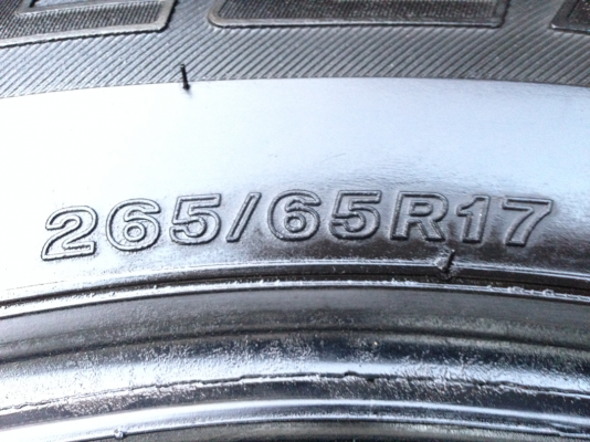 ยาง Bridgestone 265 65 17 ปี15 พร้อมใช้งาน ราคาไม่แพง