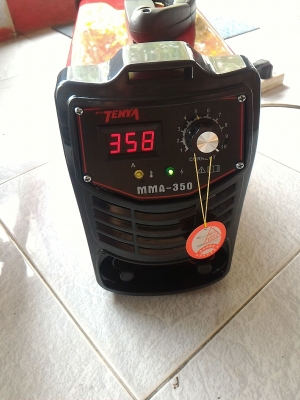 เครื่องเชื่อมแบบพกพา ขนาดถึง  350 A.ยี่ห้อ TENYA เป็นระบบ Inverter Welder จ่ายไฟฟ้าเชื่อมเป็นแบบ DC   ทำให้การเชื่อมง่าย และแนวการเชื่อมสวยกว่าทั่วๆไป ใช้ไฟบ้านได้เลย