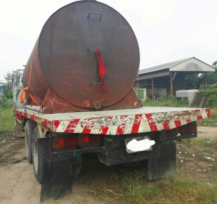 สิบล้อ ฮีโน่ KT925 EH700เพาเดียว บรรทุกถังน้ำ 16,000ลิต สภาพดีสวยพร้อมใช้ วางหัว FL18 แจ้งเข้าเล่มแล้ว ทะเบียนพร้อมโอน