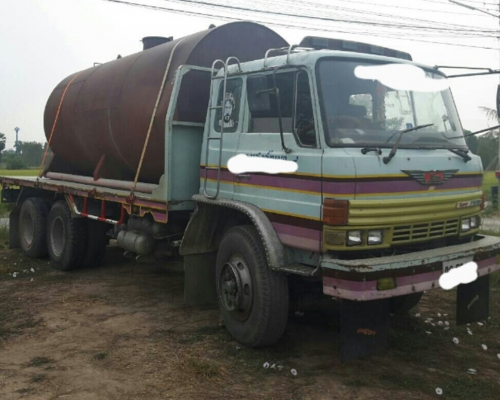 สิบล้อ ฮีโน่ KT925 EH700เพาเดียว บรรทุกถังน้ำ 16,000ลิต สภาพดีสวยพร้อมใช้ วางหัว FL18 แจ้งเข้าเล่มแล้ว ทะเบียนพร้อมโอน