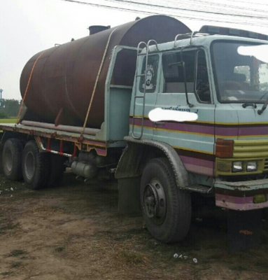 สิบล้อ ฮีโน่ KT925 EH700เพาเดียว บรรทุกถังน้ำ 16,000ลิต สภาพดีสวยพร้อมใช้ วางหัว FL18 แจ้งเข้าเล่มแล้ว ทะเบียนพร้อมโอน