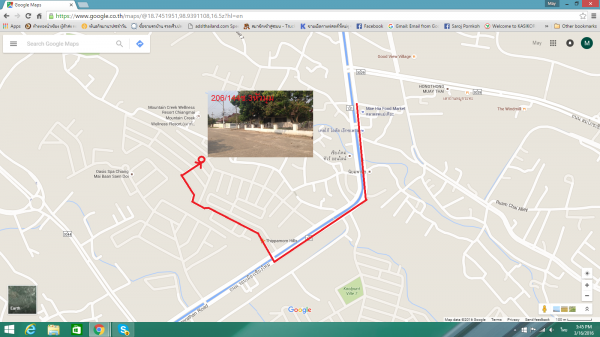 ขายบ้านลานนาชั้นเดียว57ต.ร.วติดถนนคันคลองเขตอ.เมืองแม่เหียะ