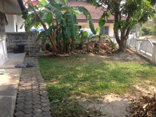 ขายบ้านลานนาชั้นเดียว57ต.ร.วติดถนนคันคลองเขตอ.เมืองแม่เหียะ