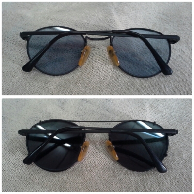 แว่นตาทรง 'หยดน้ำ' พร้อมคลิปออน  MA WEST COLLEGE made in Englad  ราชสีห์ดำ!