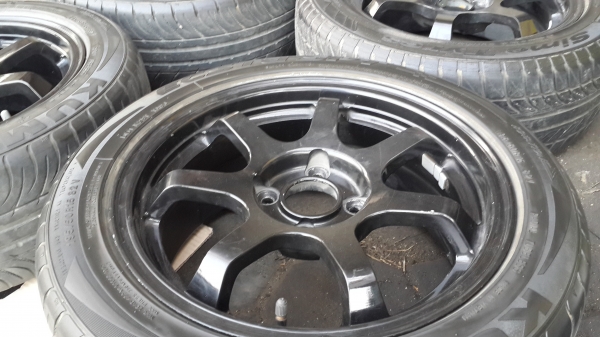 TE38 ขอบ 15 4/100 แถมยางครบชุด 4วง