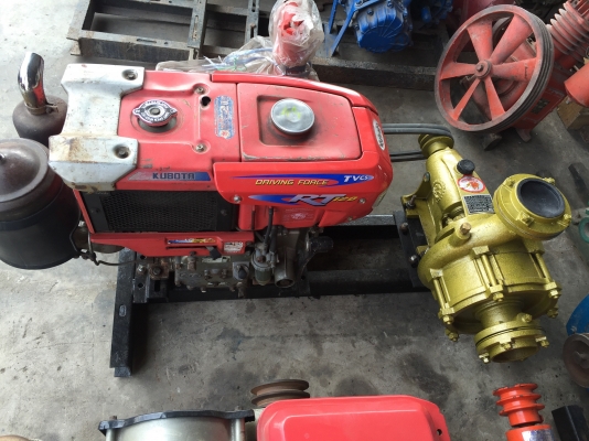 ขายเครื่องสูบน้ำแรงดันสูงขนาด3นิ้ว2ใบพัดพร้อมเครื่องคูโบต้า RT-120