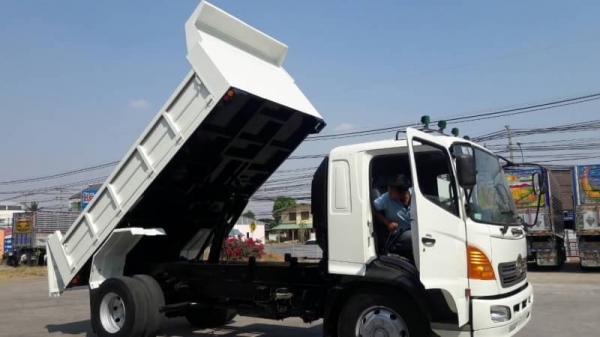 ขายหกล้อดัมพ์ Hino FG1J เครื่อง JO8C-220 แรง ปี 50 กระบะดัมพ์ต่อใหม่ยาว 4.50 เมตร รถสวยพร้อมใช้งาน