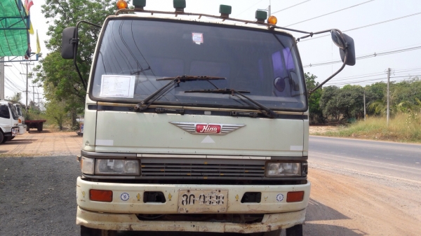 ขายรถบรรทุก Hino 3H เครื่อง 195 แรง 2 เพลา ปี 38 ดัมพ์สามมิตร ยางดี แอร์พร้อม ทะเบียนพร้อม