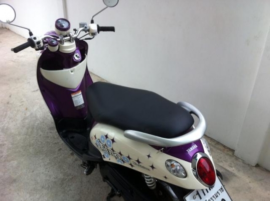 Yamaha Fino ม่วงขาว ไมล์แยก ชุดสีสวย เครื่องเดิม มือเดียว พร้อมใช้