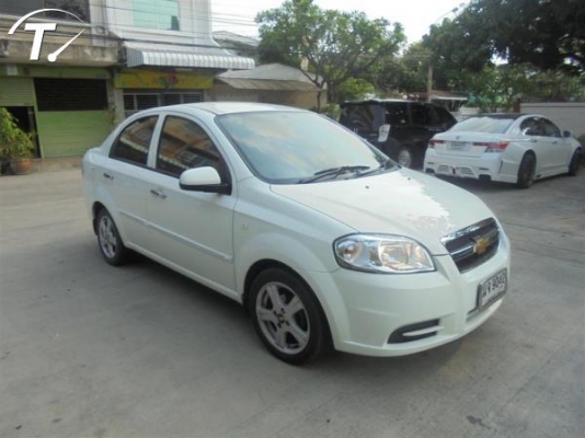CHEVROLET AVEO 1.6 LSX โฉม ปี06-12 สีขาว เกียร์ออโต้ ติดแก๊ส NGV